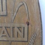 Bakery wood panel "here bread is baked over a wood fire"