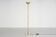 Brass and Burgundy stone floor lamp circa 1970
