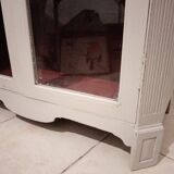 Silver library patina 2 doors on marble 147 x 81 cm