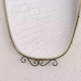 Miroir rétroviseur années 50 60 35x71cm