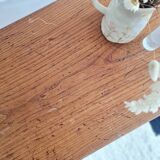 Antique table - solid wood desk with turned legs