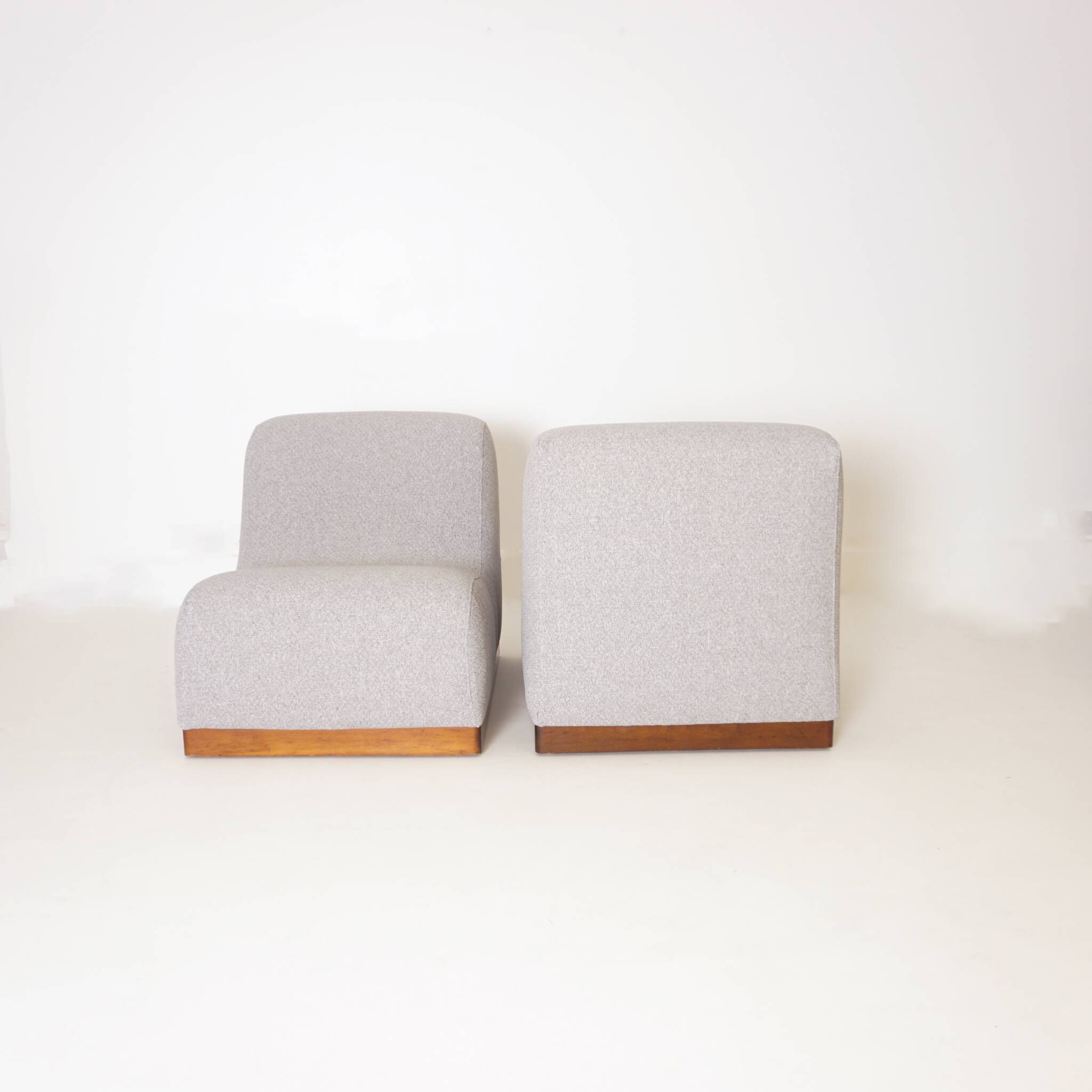 Set of Five Modular reupholstered sofa, 1970