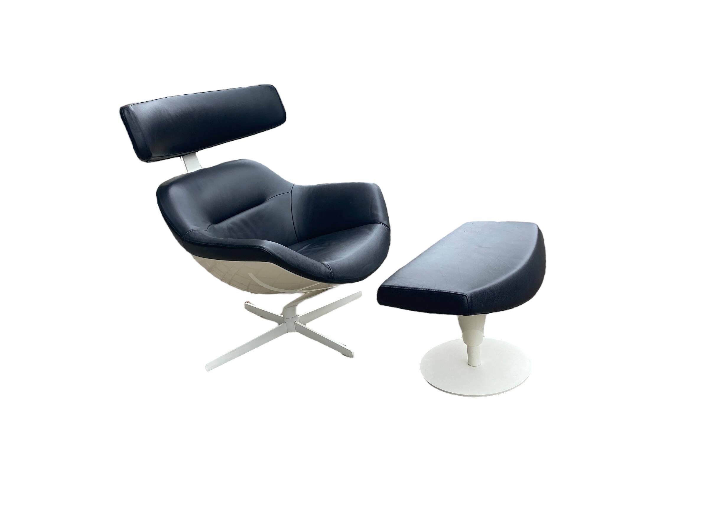 Auckland lounge chair and ottoman by Jean Marie Massaud for Cassina
