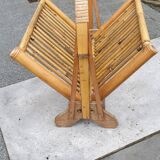Rattan magazine rack