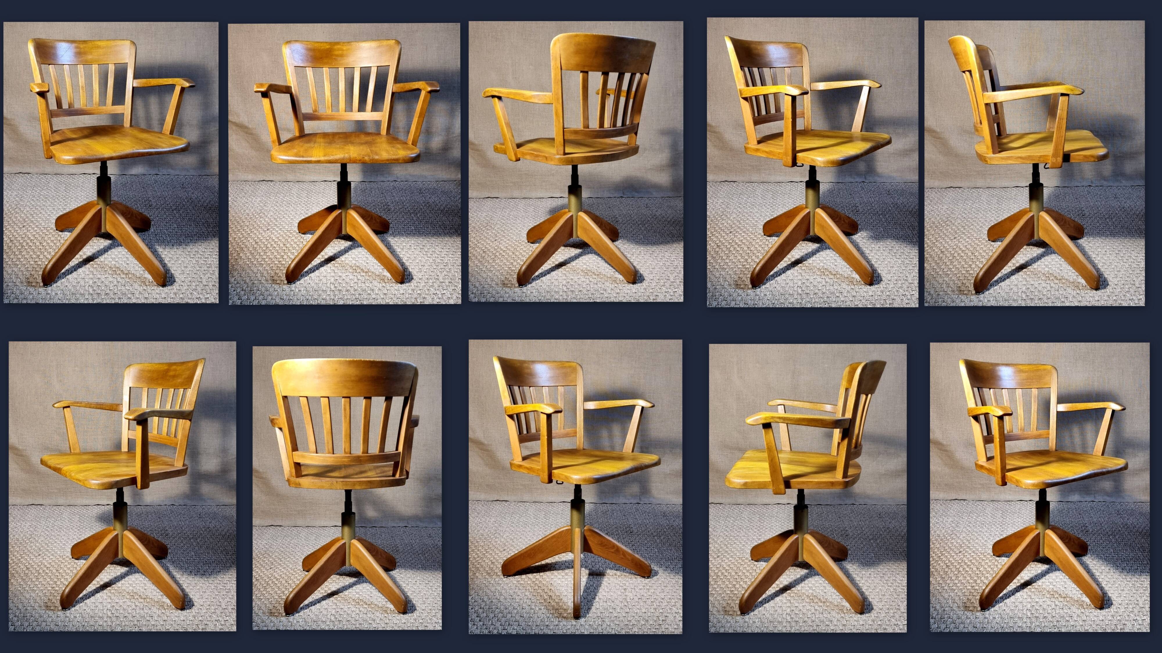 Federdreh rotating office chair by Stoll Giroflex 1963