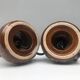 pair of ceramic bedside lamps "Fat-Lava", origin West Germany