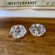 Pair of crystal salt shakers