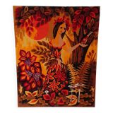 70's canvas painting