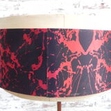 Floor lamp with round shade
