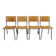 Set of 4 Ruud Jan Kokke chairs for Harvink Holland, 1980s