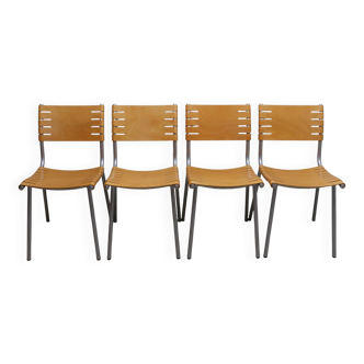 Set of 4 Ruud Jan Kokke chairs for Harvink Holland, 1980s