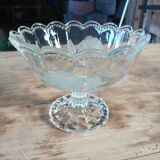 Coupe à fruits ancienne en verre