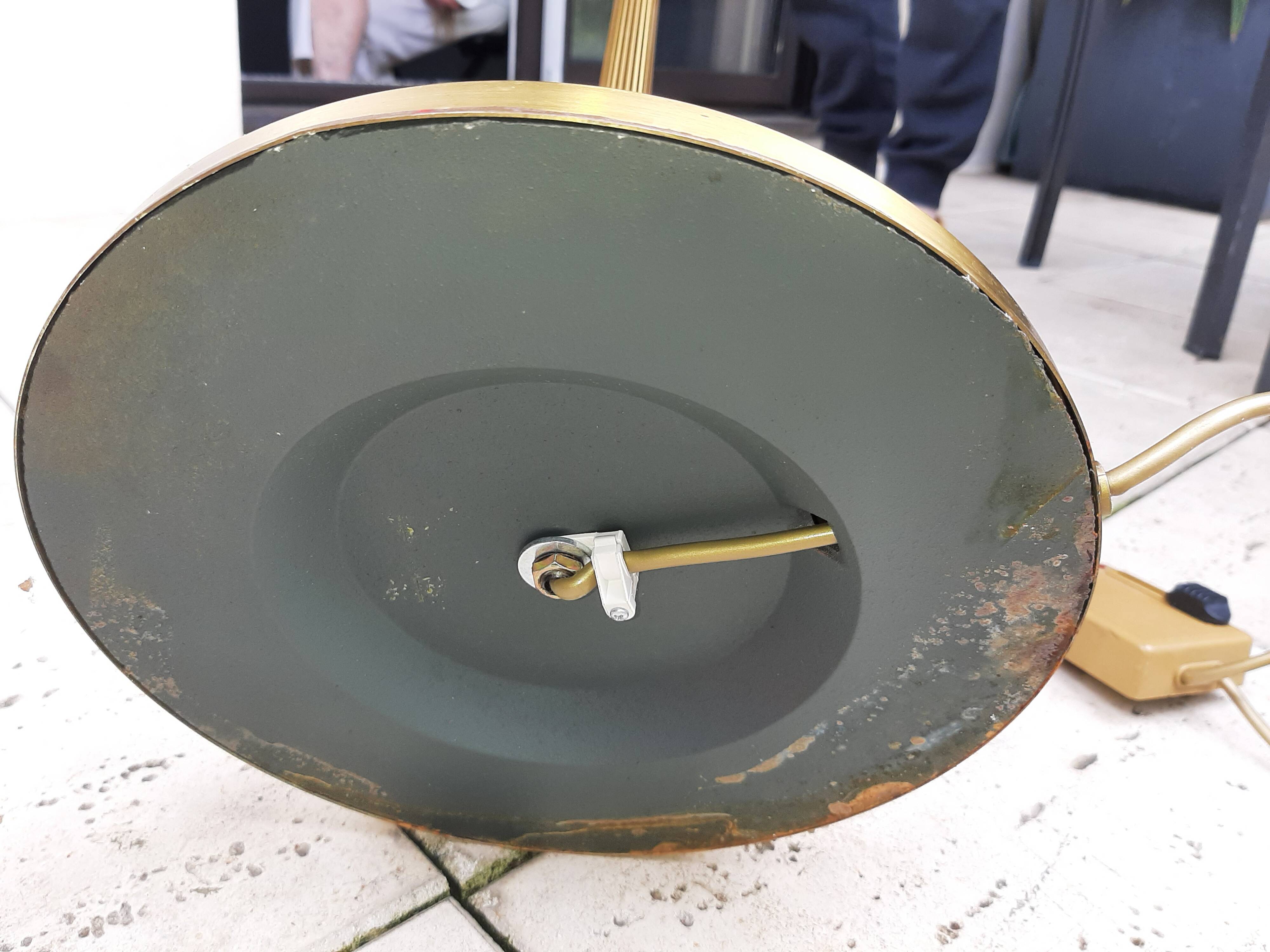 Halogen gilded bronze floor lamp Louis XVI Lucien Gau