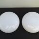Deux plafonniers en opaline des années  60/70