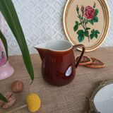 Pot à lait vernissé marron Villeroy & Boch Made in Luxembourg - vintage