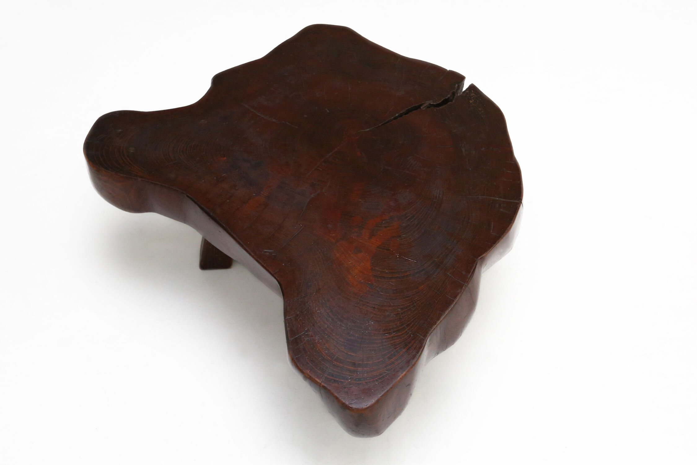 Solid tree trunk coffee table ca.1950