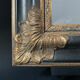 Black and gold mirror Empire style 34x39cm