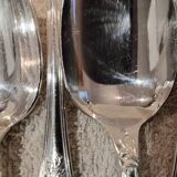 12 silver-plated metal teaspoons by Christofle Marly, 13.6cm