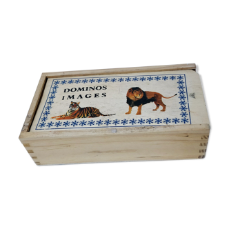 Dominos animaux en bois