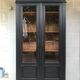 Black library showcase Napoleon cabinet of curiosities dresser