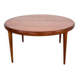 Large Danish round teak coffee table model 283 by Johannes Andersen for CFC Silkeborg 1960.