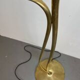 Mid-Century Brass Floor Lamp, 1950s