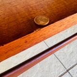 Teak coffee table in Scandinavian style, circa 1960s.