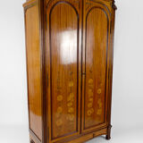 Mahogany inlaid Art Nouveau cabinet, France, circa 1900