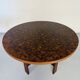 Ancienne table en bois marqueté design Dieter Waeckerlin Idealheim, années 70