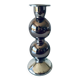 Eglomise glass candle holder