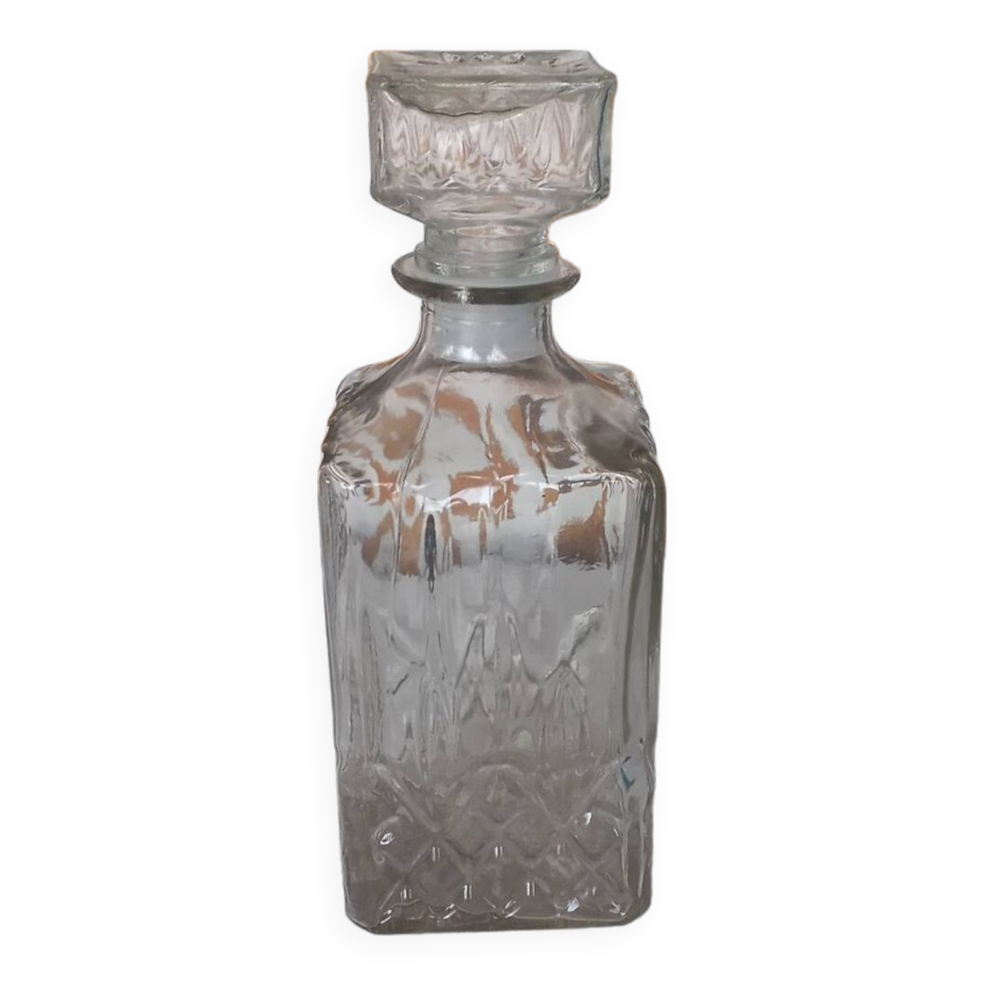 Glass whiskey decanter