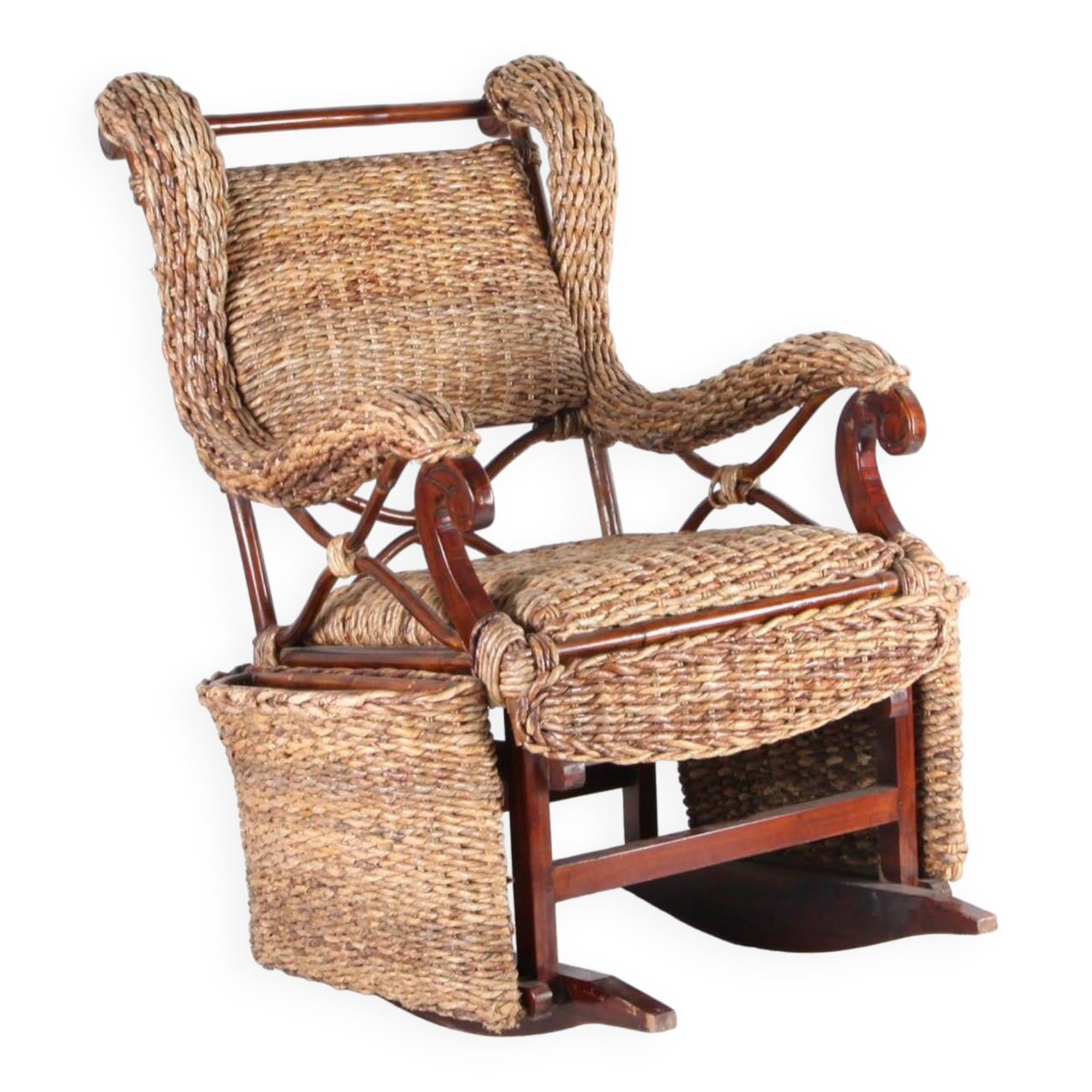 Reed rocking chair