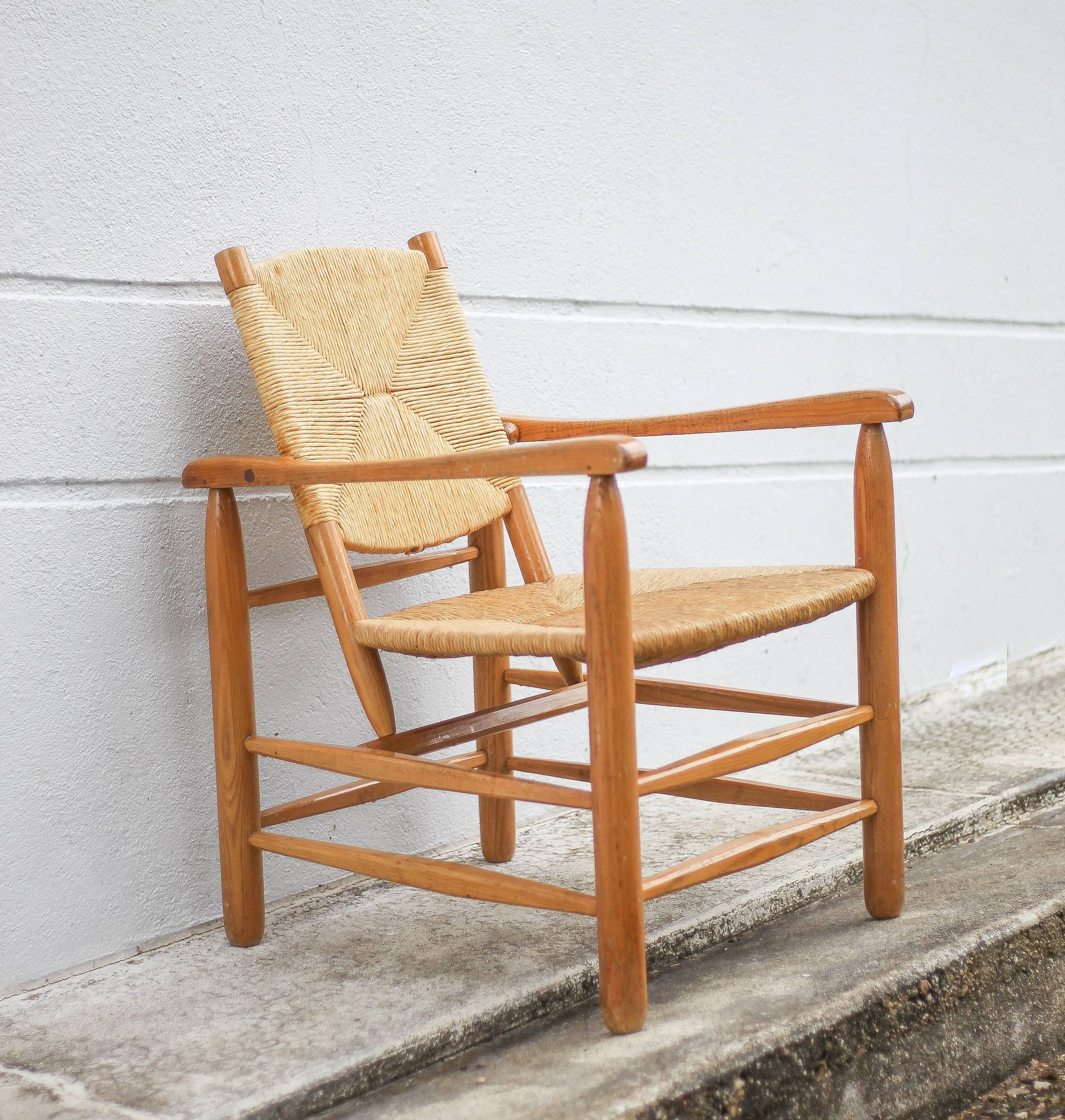 Charlotte Perriand armchair model 21 Chamrousse, French designer armchair