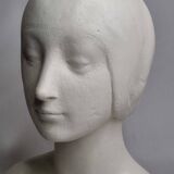 Buste d’après Laurana style renaissance, dit d’Aragon, plâtre patiné, 33 cm