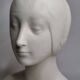 Bust after Laurana in Renaissance style, known as Aragon, patinated plaster, 33 cm.