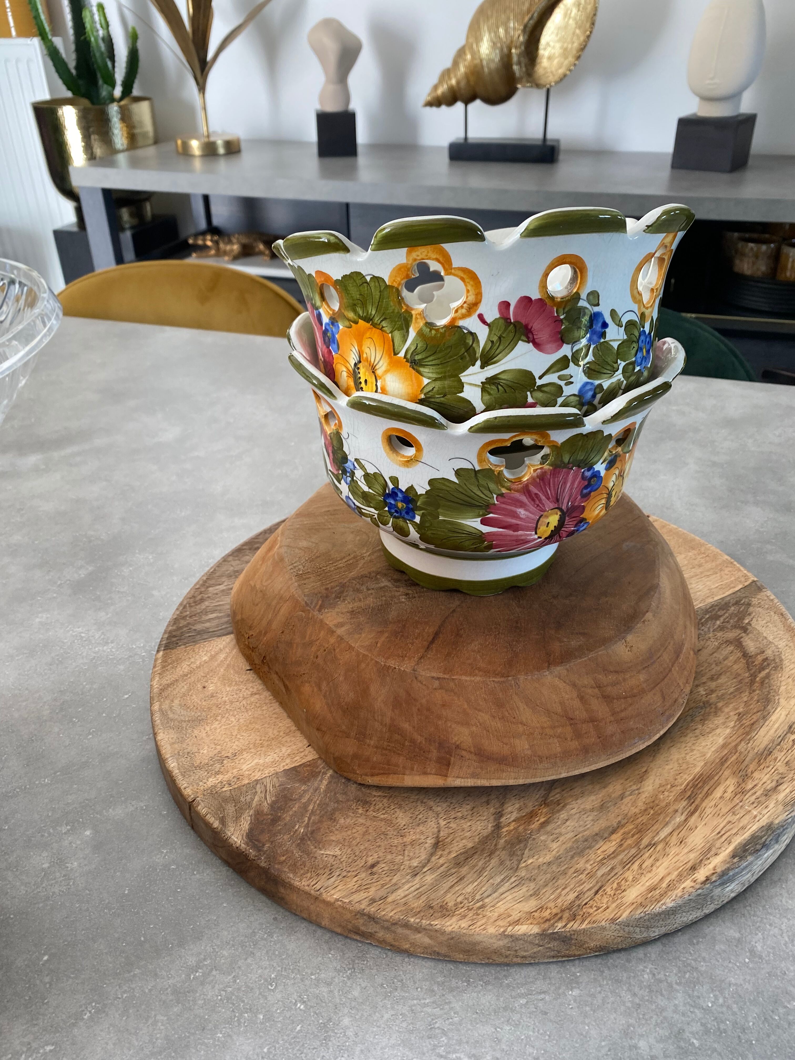 Vintage ceramic lampshade