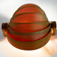 Pine veneer wall lamp/visor light by Translandia. Denmark 1960s