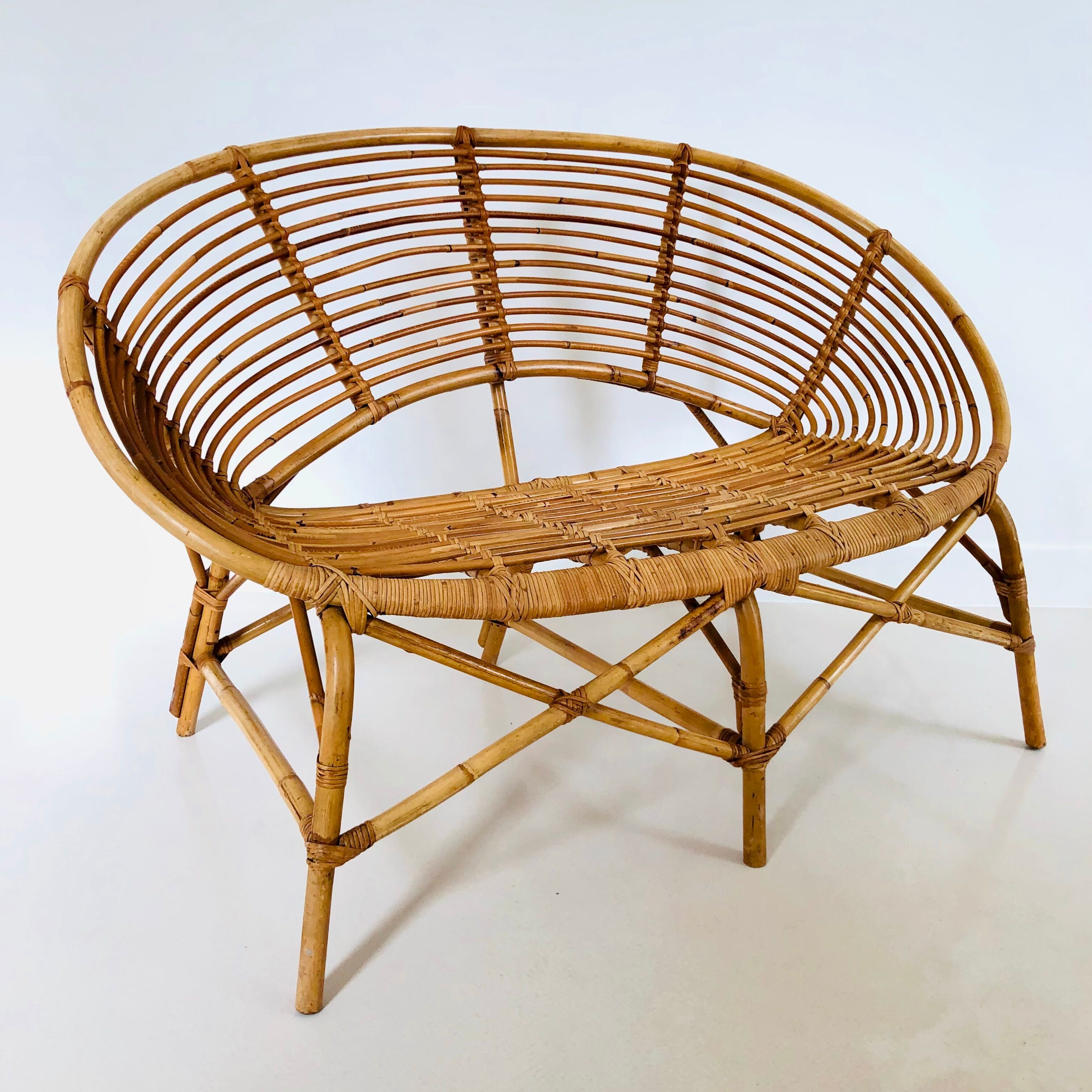 Rattan sofa, France 60s