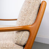 Vintage Teak 3 Seater Sofa by Juul Kristensen, 1960