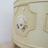 Half moon chest painted wooden