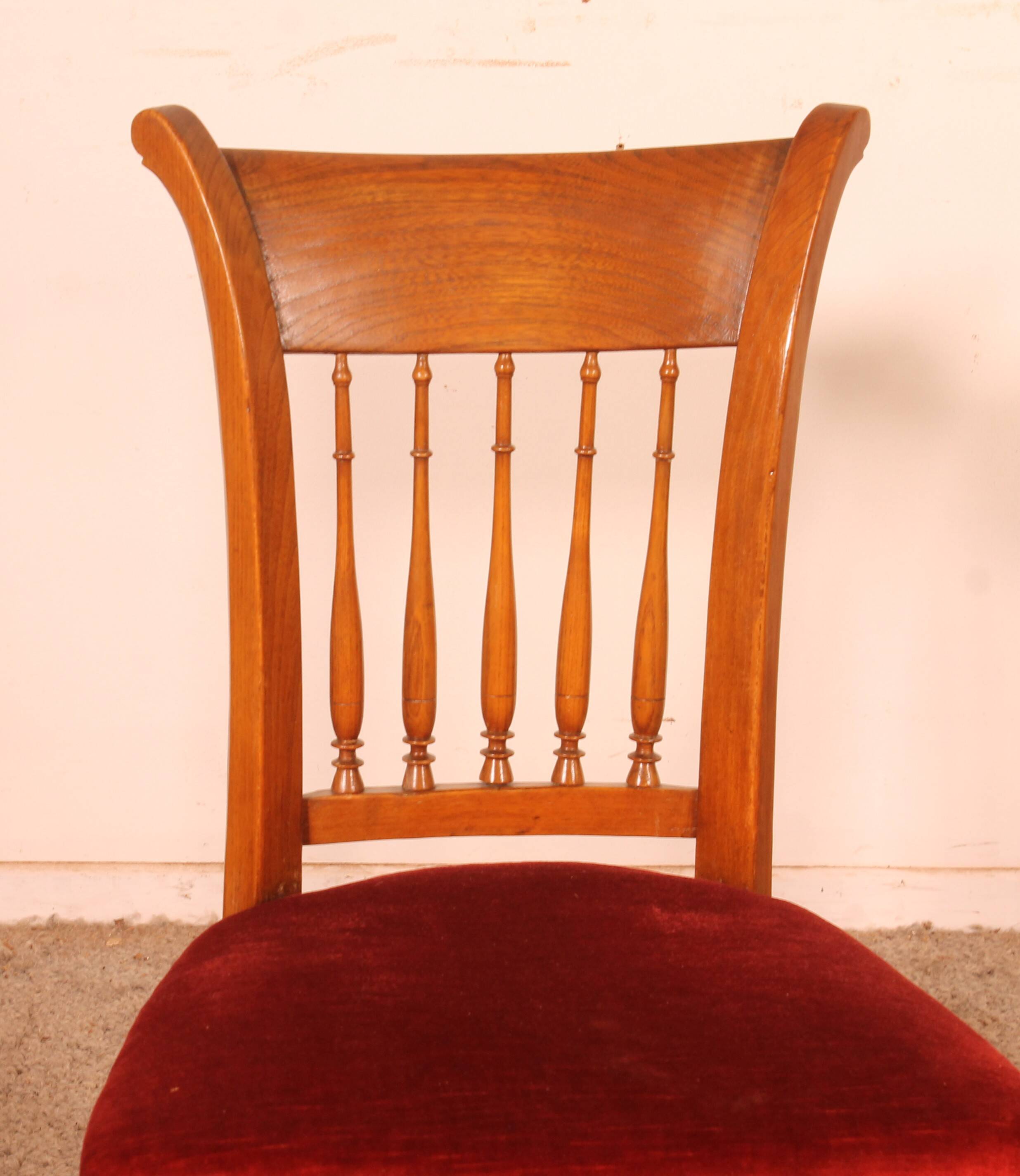 Set of 4 Directoire period chairs.
