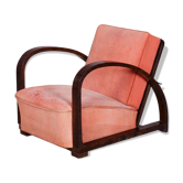 Art Deco Reclining Armchair attributed to J. Halabala for Up Závody, Czech, 1920s