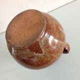 Vase ball soliflore in glazed sandstone / vintage years 60-70