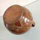 Vase boule soliflore en gres vernissé vintage années 60-70