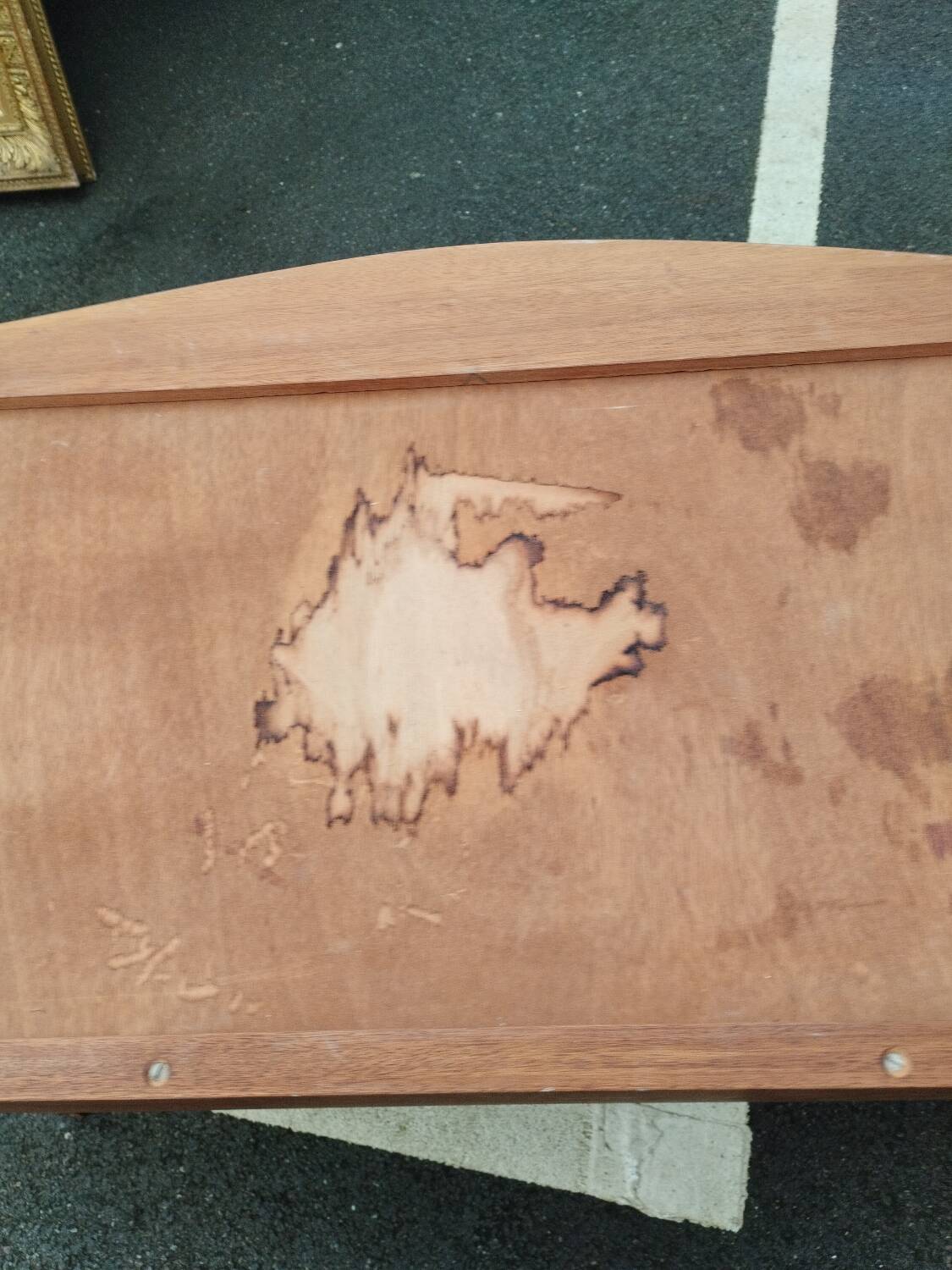 Old louis xv style marquetry chest of drawers