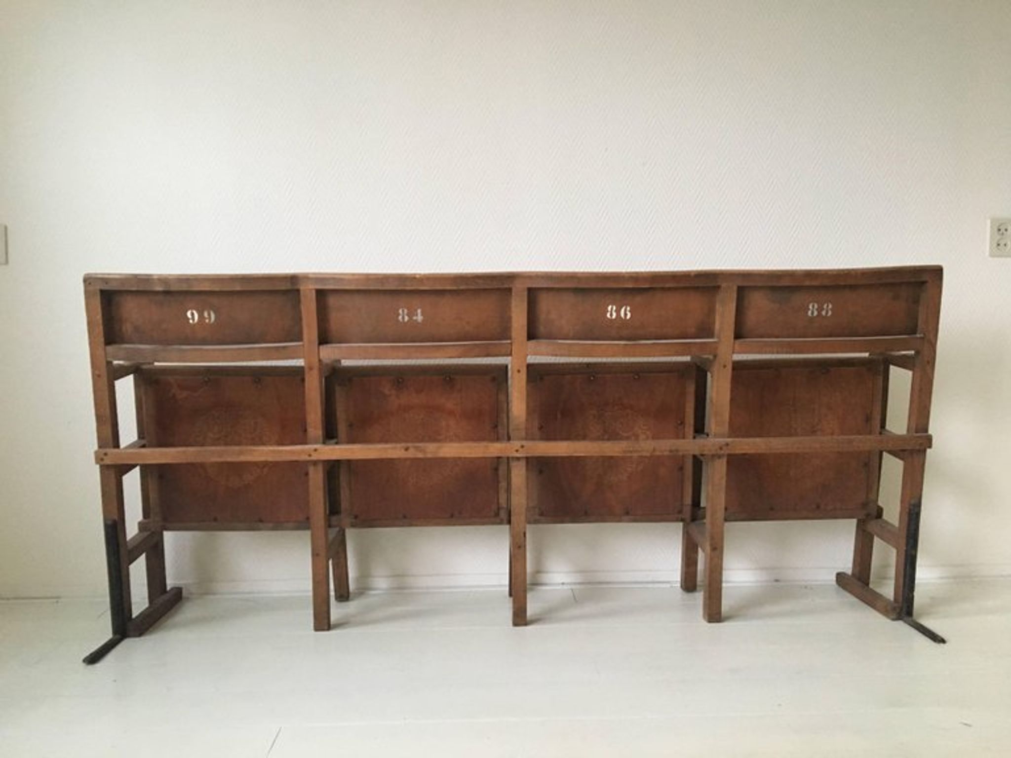 Chairs of foldable and industrial cinema by Luterma Estonia 1940s