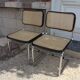 paire de chaises cesca marcel breuer made in italy