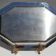 Service tray Art Deco style Jean Couzon vintage wooden handles