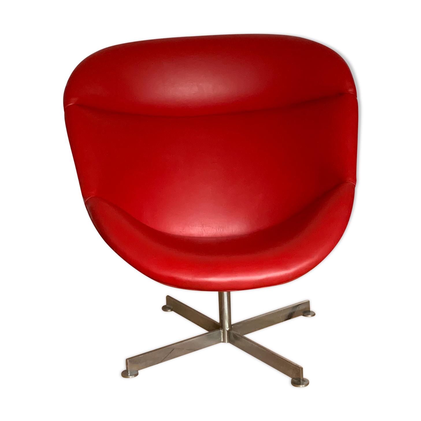 Fauteuil Egg vintage Rohé Noordwolde, années 1960