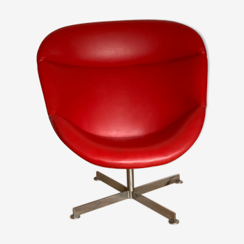 Fauteuil Egg vintage Rohé Noordwolde, années 1960